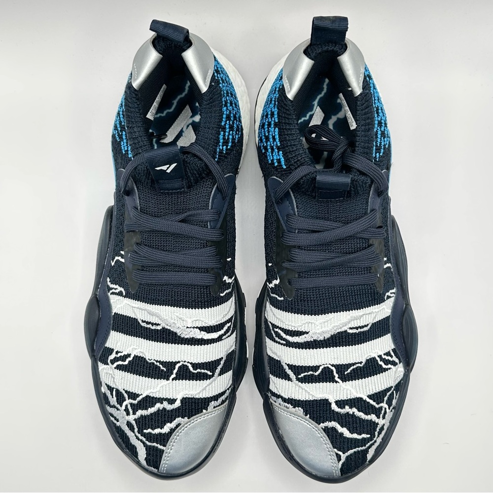 Men’s Adidas Trae Young Basketball Sneakers Blue WhiteSize 11 Sneakers ID2210 - Picture 10 of 11